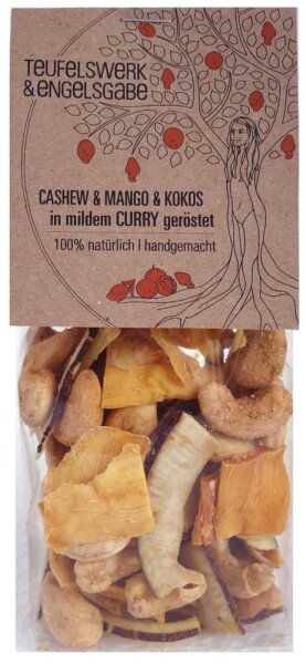Bio Cashew & Mango & Kokos mit Curry 125g
