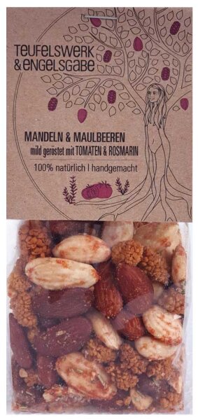 Bio Mandel &amp; Maulbeere mit Tomate-Rosmarin 125g